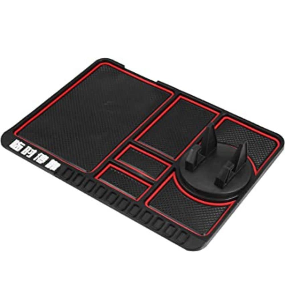 SkyShopy Car Accessories Anti-Slip Car Dashboard Mat & Mobile Phone Holder Mount - Universal Non Slip Sticky Rubber Pad for Smartphone, GPS Navigation, God Idols, Toys, Coins SkyShopy Car Accessories Anti-Slip Car Dashboard Mat & Mobile Phone Holder Mount - Universal Non Slip Sticky Rubber Pad for Smartphone, GPS Navigation, God Idols, Toys, Coins